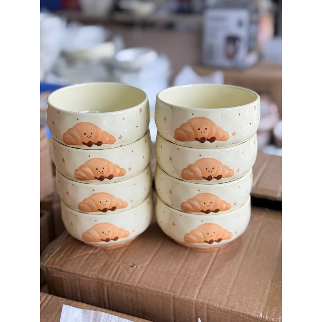 SET 4 BÁT CON SỨ HÌNH TRÁI CÂY XINH XẮN, BÁT ĂN DẶM CHO BÉ, BÁT DECOR XINH XẮN, SET BÁT LÀM QUÀ TẶNG Ý NGHĨA