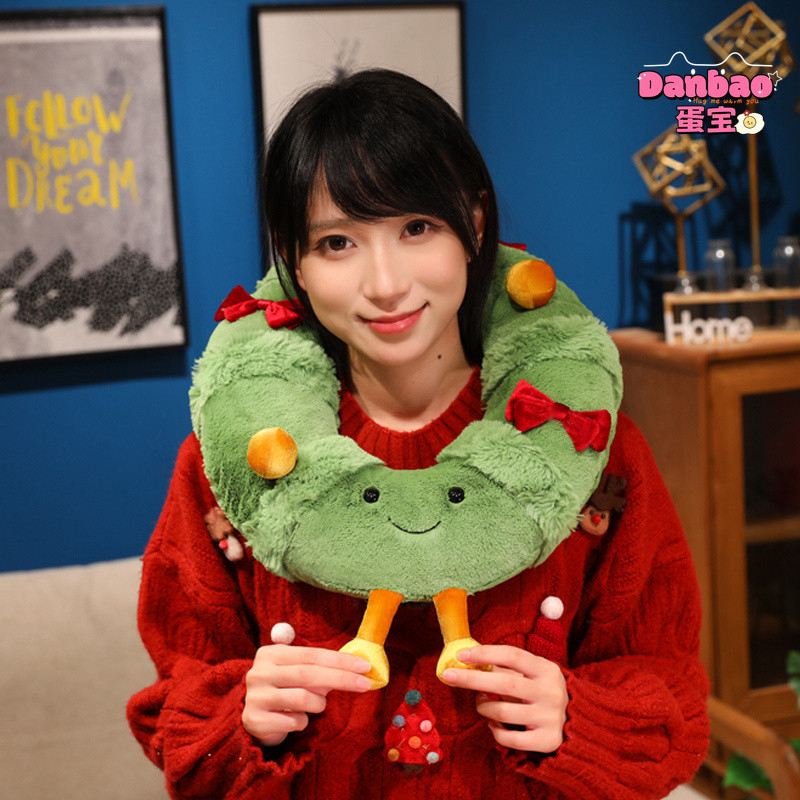 [DANBAO] Quà tặng Giáng sinh vui vẻ Đồ chơi sang trọng Cây thông Noel dễ thương Chất liệu vòng hoa búp bê Quà tặng mềm cho bạn bè Quà tặng Giáng sinh Đồ chơi DANBAO