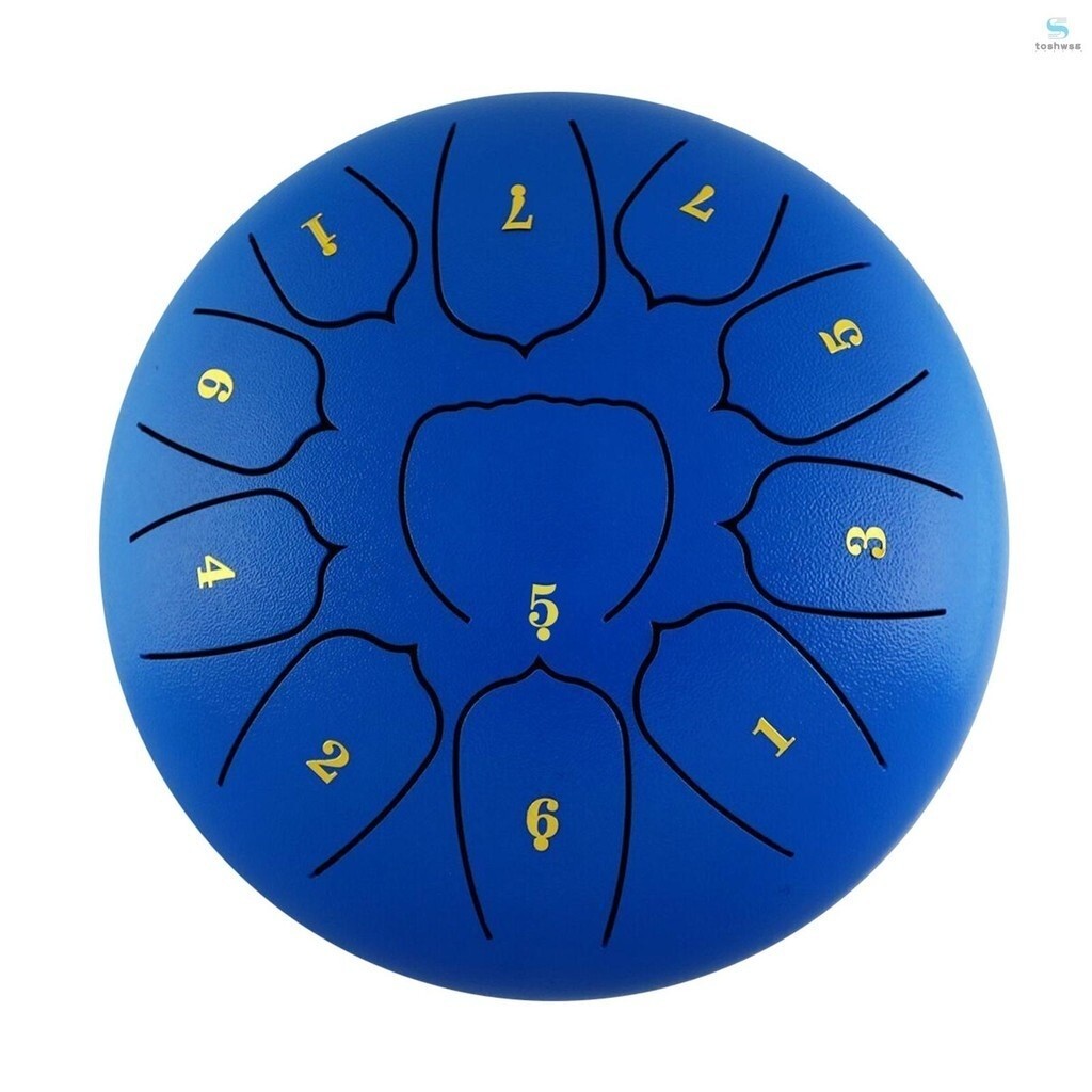 6 Inch Steel Tongue Drum 11 Notes Handpan Drum with Drum Mallet Finger ...