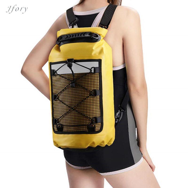 Ba lô nổi chống nước hạng nặng Jfory có tay cầm, chống nước IPX6, sức chứa, bơi lội, chèo thuyền kayak, cắm trại, câu cá và đi bè