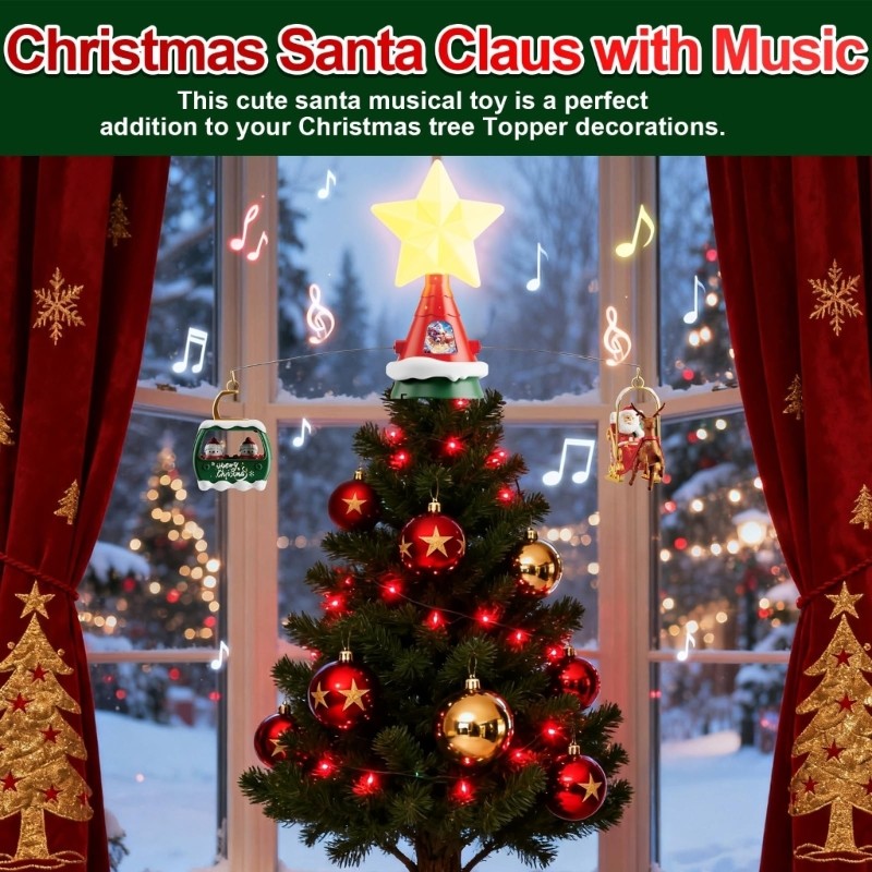 SHI Santa Driving Sleigh Dynamic Christmas Deck dành cho các cuộc họp gia đình