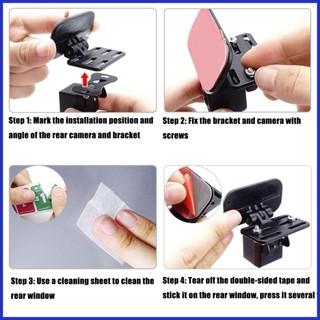 [Hỷ] Giá Đỡ Camera Sau Ô Tô – Gắn Được Nhiều Loại Cam, Lắp Trên Kính Sau, Đỗ Xe An Toàn