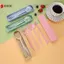 4 Cái / bộ Dụng Cụ Di Động Có Hộp Khỏe Mạnh Thân Thiện Với Môi Trường Rơm Dao Kéo Có Thể Tái Sử Dụng Thìa Nĩa Chopsti Bộ Đồ Ăn VN