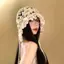 PYCOU Dệt Kim Ngọc Trai Ren Beanies, Mũ Hoa Rỗng Thoáng Khí Mềm Mại, Thời Trang Dệt Kim Tay Viền Phong Cách Bohemian Mũ Móc Dành Cho Nữ Sinh Viên Bé Gái