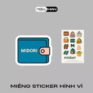 Sticker Dán Hình Ví Balo Túi Xách Áo Thun Trang Trí Nam Nữ | MIDORI FOR MAN