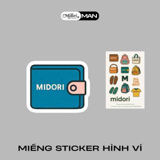 [S4] Sticker Dán Hình Ví Balo Túi Xách Áo Thun Trang Trí Nam Nữ | MIDORI FOR MAN