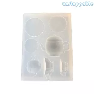 Unstop * Khuôn nướng ấm trà nhỏ Chất liệu silicon độc hại an toàn Hoàn hảo cho nghệ thuật thu nhỏ và đường
