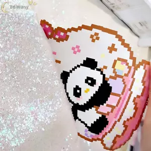 Giấy chịu nhiệt hạt EDIWANY Perler, Phụ kiện đồ chơi DIY thủ công Hạt Perler Vải nướng, Quà tặng Giấy ép nhiệt lấp lánh cho hạt Perler ảnh