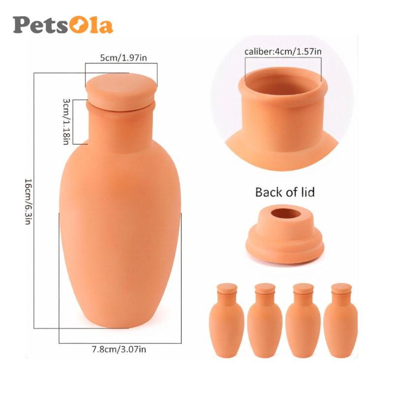 4 Miếng Đất Sét Tưới Cây Nón Chậm Phân Tán Dần dần Thiết Bị Tưới Nước Tự Động Chắc Chắn Dụng Cụ Làm Vườn