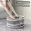 {AKIN} Bồn tắm làm sạch có thể gập lại lớn 20L Cây lau nhà có bánh xe để giặt Giải pháp tiện dụng làm sạch thương mại {a}