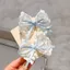 Ren Nặng Hàn Quốc Mũ Đội Đầu Ren Mũ Đội Đầu Tóc Bé Gái Handmade Kẹp Nơ Phong Cách Sang Trọng Trẻ Em Kẹp Tóc