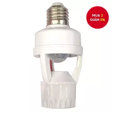Giá đỡ đèn cảm biến tắc nghẽn Cảm biến hồng ngoại cơ thể con người cảm ứng âm thanh và điều khiển ánh sáng trì hoãn lampholder E27 vít có thể điều chỉnh thời gian đèn cảm biến đèn giữ đèn