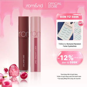 Combo Son Tint Romand Juicy Lasting Tint Ripe Fruit 5.5g + Son kem Romand Zero Velvet Tint 5.5g