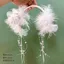 Hàng mới về❤❤❤ Hanfu Mũ Trùm Đầu Handmade Ngọc Trai Tóc Vương Miện Tua Rua Cô Gái Phong Cách Cổ Tích Trắng Lông Vũ Phụ Kiện Tóc Cô Dâu Băng Đô