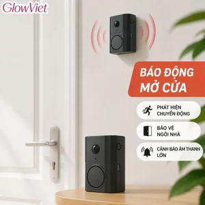 Chuông Cửa Thông Minh Cảm Biến Hồng Ngoại Ghi Âm Tùy Chỉnh Pin Sạc Type C Cho Shop
