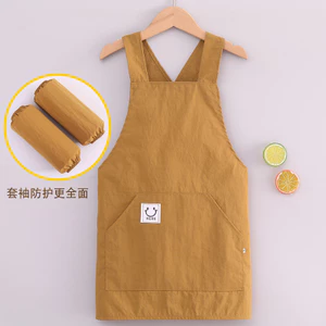 Trẻ Em Tranh Tạp Dề Trẻ Em Lớn Hơn Nướng Tranh Thư Pháp Chống Thấm Nước Hoạt Động Mẫu Giáo Quần Áo Có Tay In QJ6Y