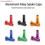 JUNYUE88US Đi Xe Đạp Nói Núm Vú Đi Xe Hợp Kim Nhôm Nhẹ 14 Mm Chống Ăn Mòn Nắp Nói Anodized