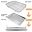 Khung Ảnh Khay Nướng Dầu Chiên Chảo Nướng Bánh Inox Nonsti Giỏ Nướng Đĩa Nướng Lưới Vuông Chiên Rây Lọc VN
