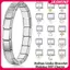 JASMINE Tình Yêu Bướm Quyến Rũ Ý Vòng Tay Hạt Charm Vòng Tay Thép Không Gỉ Thời Trang Sang Trọng Kim Cương Giả Quyến Rũ DIY Trang Sức Làm JASMINE