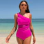 Một Mảnh Đồ Bơi Nữ Một Vai Ren Gợi Cảm Bikini