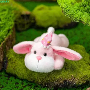 Búp bê thỏ treo tai QEARY, Chất liệu mềm Thiết kế Kawaii Đồ chơi sang trọng Thỏ nhỏ, Sleeping Mate Búp bê vui nhộn 28cm Vải sang trọng Mô phỏng Gối thỏ Đồ chơi trẻ em