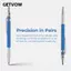 GETVOW 2 CÁI Bút chì cơ khí 2.0mm, Đầu ra chì ổn định Bút chì soạn thảo kim loại 6in, Sử dụng hàng ngày bền bỉ Tay cầm mượt mà Kết cấu chắc chắn Trường học Văn phòng phẩm Cung cấp Bố cục dự thảo