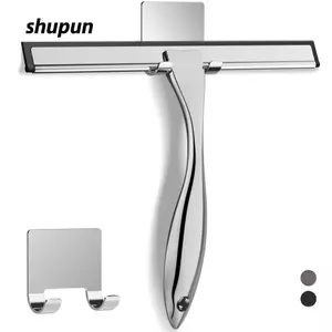 Máy ép cửa sổ SHUPUN, có giá đỡ dính Máy ép 10 Inch cho kính tắm, Tường gạch làm sạch bằng thép không gỉ 100% Máy làm sạch kính không cần Streak Tường gạch làm sạch