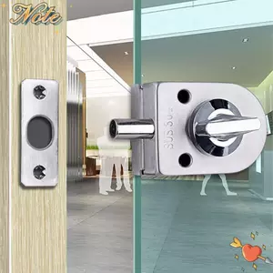 NOTE1 Khóa cửa kính Phòng tắm Văn phòng Không cần chìa khóa An ninh gia đình Bu lông đơn