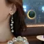 JULYHOT Trang Sức Hàn Quốc Ngọc Trai Mô Phỏng Thanh Lịch Dài Tòn Ten Bông Tai Nữ Vintage Trắng Tròn Ngọc Trai Bông Tai Cưới Quà Tặng Massivedeals
