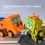 HT3 Biến Đổi Xe Robot Đồ Chơi Va Chạm Quay Biến Dạng Đồ Chơi Cho Trẻ Em Sáng Tạo Dễ Thương Nhân Vật Hành Động Căng Thẳng Đồ Chơi TH3