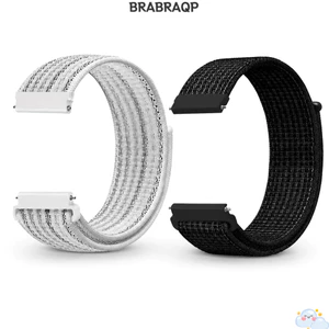 Dây đeo đồng hồ nylon BRBRAA, Dây đeo vòng tay 20mm 22mm Dây đeo vòng nylon, Dây đeo cổ tay bền bỉ Dây đeo đồng hồ thể thao có thể hoán đổi cho nhau cho / / Huawei / Amazfit Nam Nữ