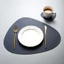 Da PU Bắc Âu Cách Nhiệt Placemat Tam Giác Bàn Thảm Chống Trơn Trượt Chống Thấm Nước Đĩa Ăn Thảm Bát Thảm Coaster DM0H