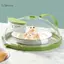 GDDHome Vỏ Vi Sóng Cho Thực Phẩm Trong Suốt Lò Vi Sóng Splatter Có Máy Hấp Nước Và Tay Cầm Đĩa 10 Inch Có Tiện Ích Nhà Bếp HOT