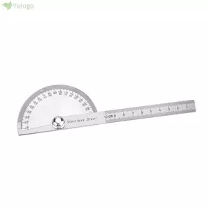 Máy hút thép không gỉ YOLOGO, 0-180° Công cụ tìm góc đầu tròn, xoay cánh tay có thể điều chỉnh​ Thước đo thước đo thước đo công cụ gia công bằng thép không gỉ​