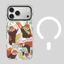 Ốp điện thoại gấu trúc đỏ từ tính cho iPhone 17 Pro Max 16 15 14 13 17Air 16Plus Vỏ cứng trong suốt Vỏ bảo vệ chống sốc