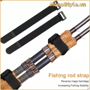 Móc & Vòng nylon MONOSTYLE, Dây buộc cáp dây đeo đa năng màu đen, Dây buộc xe đạp tự dính nylon chất lượng cao Đi xe đạp