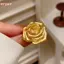 HFSHY Vàng Hoa Hồng Thổ Cẩm Sang Trọng Sáng Bóng Ve Áo Pin 1 Chiếc Unisex Chống Trơn Trượt Quần Áo Phụ Kiện Cho Ngày Đảng Mặc Thường Ngày Quà Tặng VN