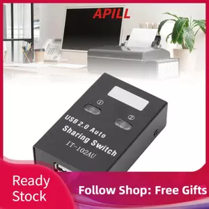 apill Công tắc chia sẻ USB 2.0 2 máy tính chia sẻ 1 máy in Bộ chọn truyền tốc độ cao cho công việc