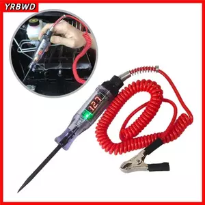 Đầu dò chẩn đoán ô tô tự động YRBWD, Dụng cụ sửa chữa 6V 12V 24V Máy kiểm tra mạch điện áp ô tô, Bút kiểm tra bóng đèn chuyên nghiệp Bút đo điện