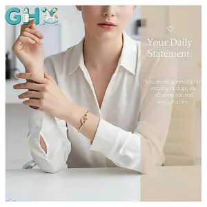 GHX Zircon Trái Tim Rỗng Ra Vòng Tay Nữ Đơn Giản Đa Năng Thời Trang Vòng Tay Tính Khí Nhẹ Vòng Tay Sang Trọng Quà Tặng VN