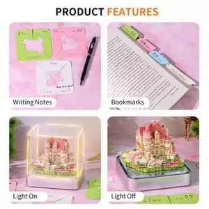 GE Time Piece Lịch 2026 Lịch Để Bàn Có Đèn LED 3D Lịch Xé Khắc Giấy Nghệ Thuật Ghi Nhớ Pad Notepad Quà Tặng Giáng Sinh Trang Trí Máy Tính Để Bàn VN