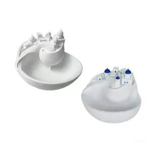 Bộ khay màu xanh và trắng hàng đầu cho chìa khóa Trang sức và các vật dụng nhỏ Hình ngôi nhà Catchall Giá đỡ để bàn vào tủ quần áo a