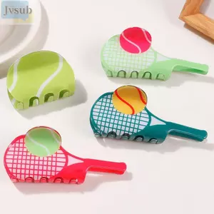 Kẹp Tóc JVSUB, Vợt Tennis Hình Chống Trơn Trượt Tennis Cá Mập Tóc, Phụ Kiện Tóc Sáng Tạo Dễ Thương Cho Nữ Bé Gái