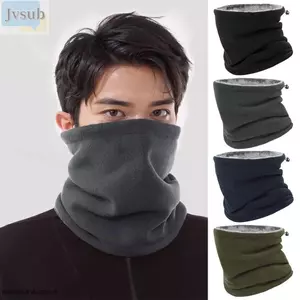 Máy sưởi cổ đi xe đạp JVSUB, Khăn quàng cổ lông cừu dày chống gió, Lót lông cừu ấm ngoài trời Cổ giả cắm trại đi bộ đường dài