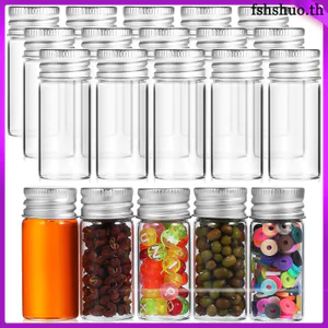 20 Chiếc Chai Thủy Tinh Nhỏ Lọ Mẫu Lọ Mỹ Phẩm Nhỏ Đóng Chai Trong Suốt Mini