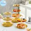 Khay đựng bánh inox 2 / 3 lớp Pufangbliss, Bánh, Đĩa ốc sên, Sinh nhật, Tiệc cưới Món tráng miệng, Bàn trưng bày món tráng miệng VN