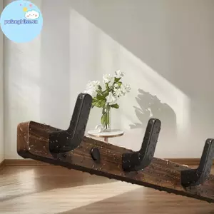 Pufangbliss Quả óc chó Móc Lắp Phòng Treo Tường Móc Treo Quần Áo Mũ Móc Cửa Móc Quần Áo Gỗ Móc Phòng Tắm VN