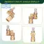 Đầu phun máy rửa áp suất công suất đa năng và khớp nối bộ chuyển đổi trục kết nối nhanh 180 độ với 5 góc xoay, Bộ đầu phun xà phòng và rửa tia, 1 / 4 Inch, 2,5 Gpm