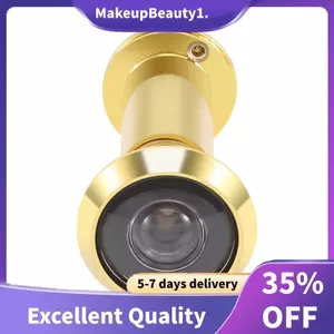 Máy xem cửa an ninh 36-58mm có thể thu vào 200 độ Lỗ nhìn trộm Lỗ gián điệp + Vỏ, Vàng