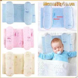 MONOSTYLE Gối Trẻ Sơ Sinh Bảo Vệ Cổ Mềm Gối Định Vị Sơ Sinh